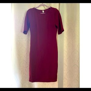 Burgundy dress